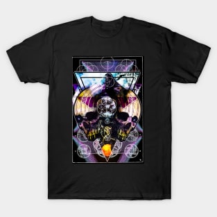 Occult Geometric Sacred Geometrical Mystic Skull T-Shirt